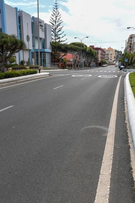 25-03-20 GRAN CANARIA. TELDE. TELDE. Recorrido por la ciudad de Telde para vera su desolación.   Fotos: Juan Castro.  | 25/03/2020 | Fotógrafo: Juan Carlos Castro