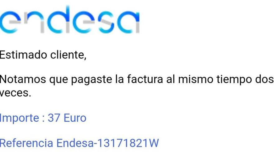 Alerten de correus fraudulents que suplanten Endesa