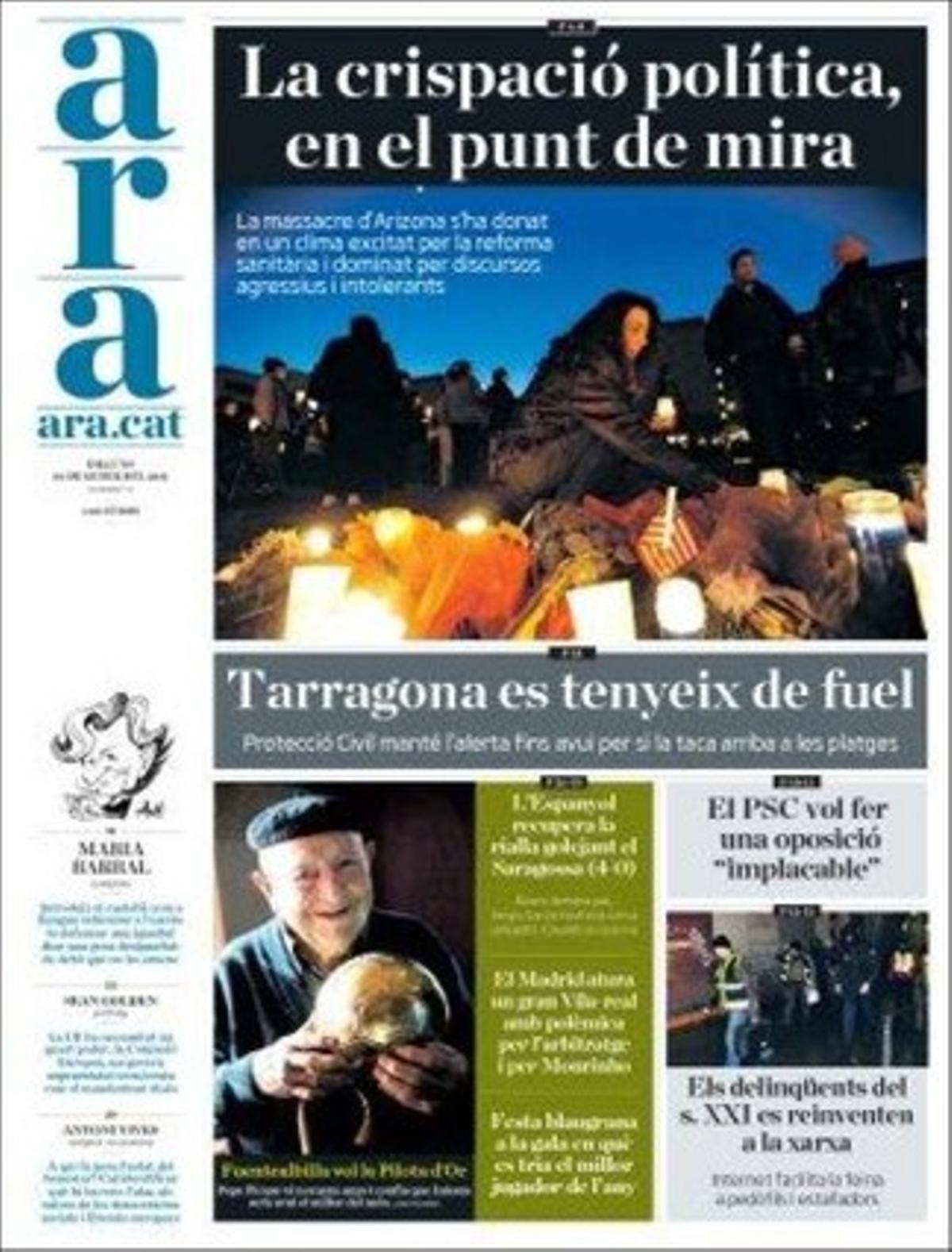 ’Ara’ destaca a les pàgines interiors que lladres i pedòfils es reinventen a la xarxa amb noves maneres d’operar, i que els nord-americans tornen a dipositar els seus diners en els plans de pensions.