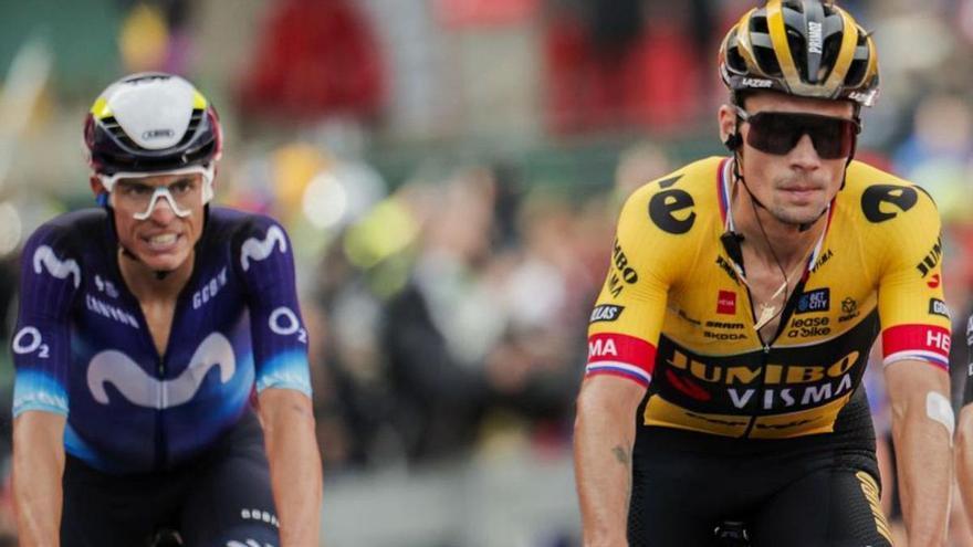 Enric Mas y Jonas Vingegaard, en la tercera etapa de La Vuelta.