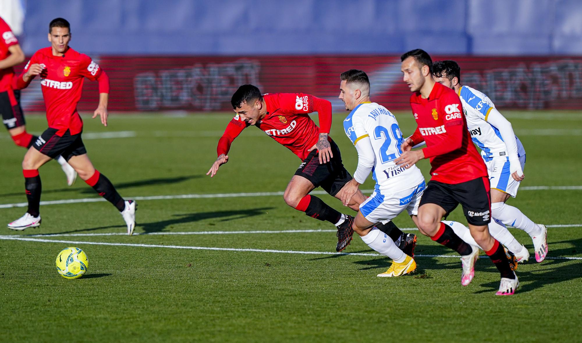 El Mallorca exhibe poderío en Leganés