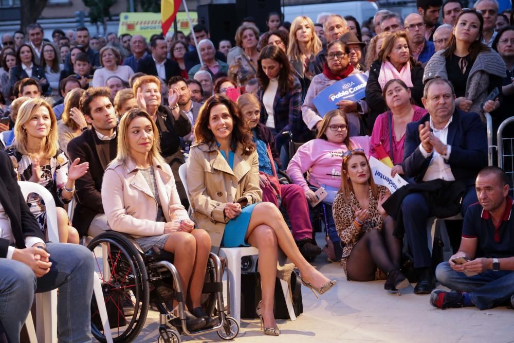 Pablo Casado visita Murcia un día antes del cierre de campaña