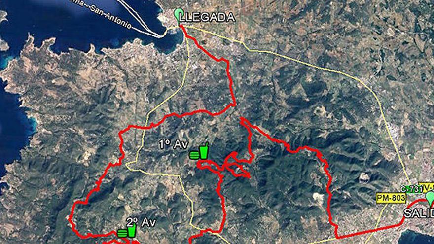 La primera etapa saldrá desde Vila y finalizará en Sant Antoni.