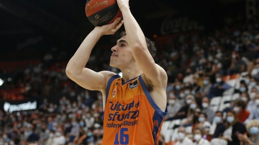 El alero del Valencia Basket Millán Jiménez.