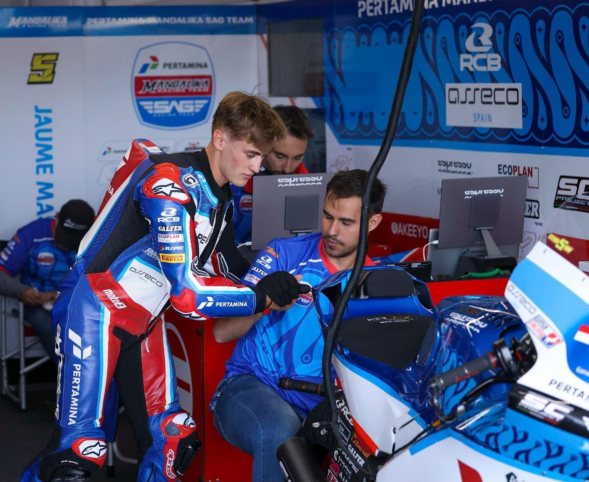 Jaume Masià debuta en Moto2 en Cheste