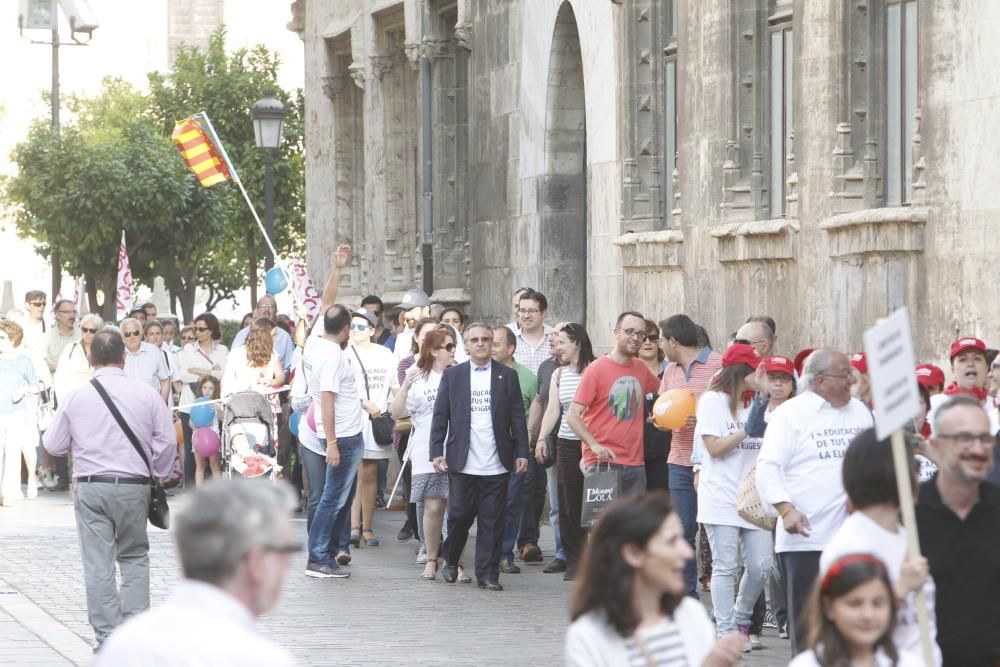 Manifestación de la concertada en Valencia