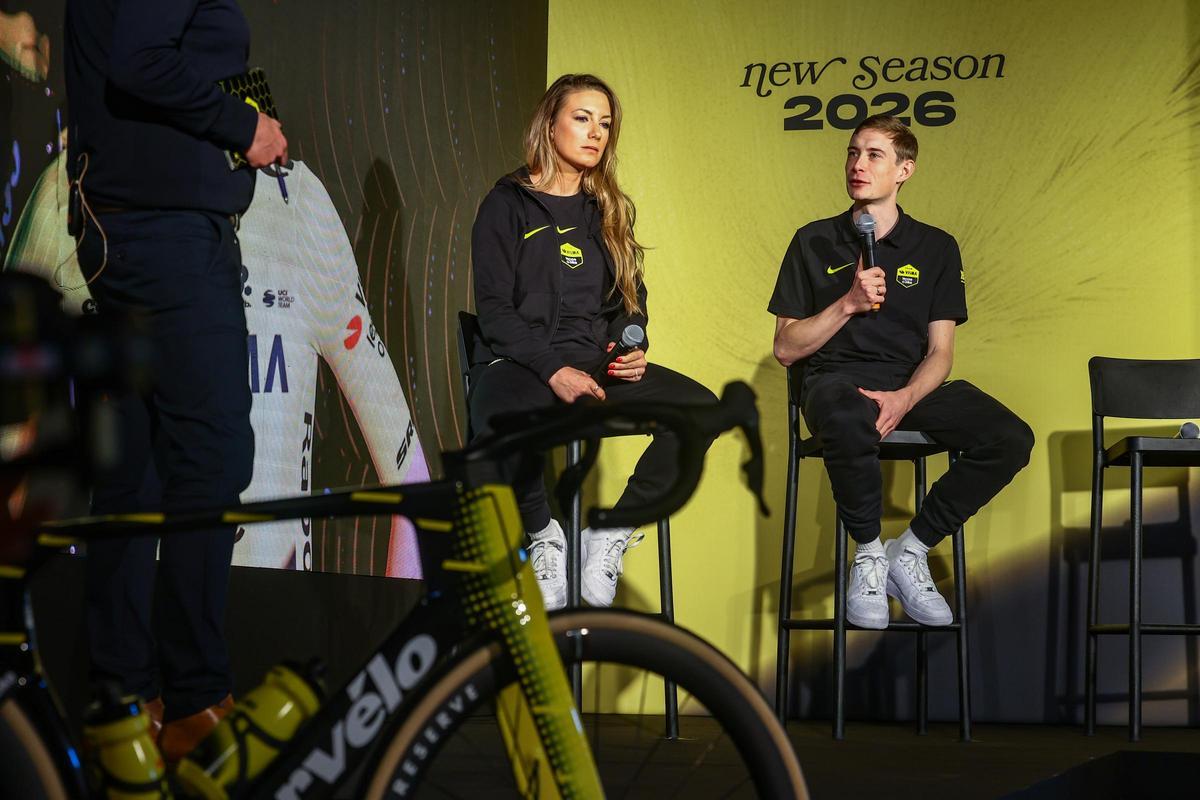 Pauline Ferrand-Prévot y Jonas Vingegaard, grandes estrellas del equipo Visma.