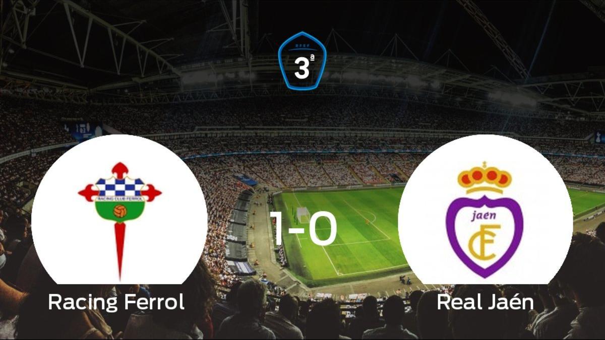 El Racing Ferrol, a un paso del ascenso a Segunda División B tras su victoria frente al Real Jaén (1-0)