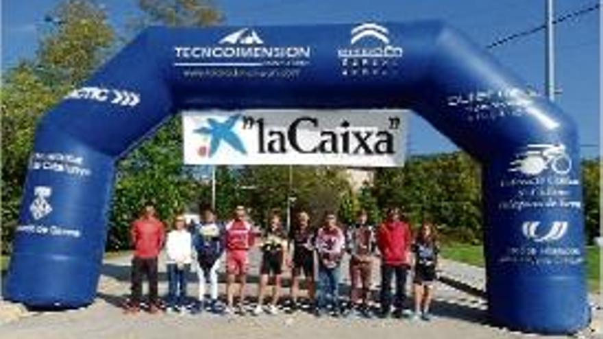 Els guanyadors de la prova d&#039;ahir de la Copa Gironina de BTT.