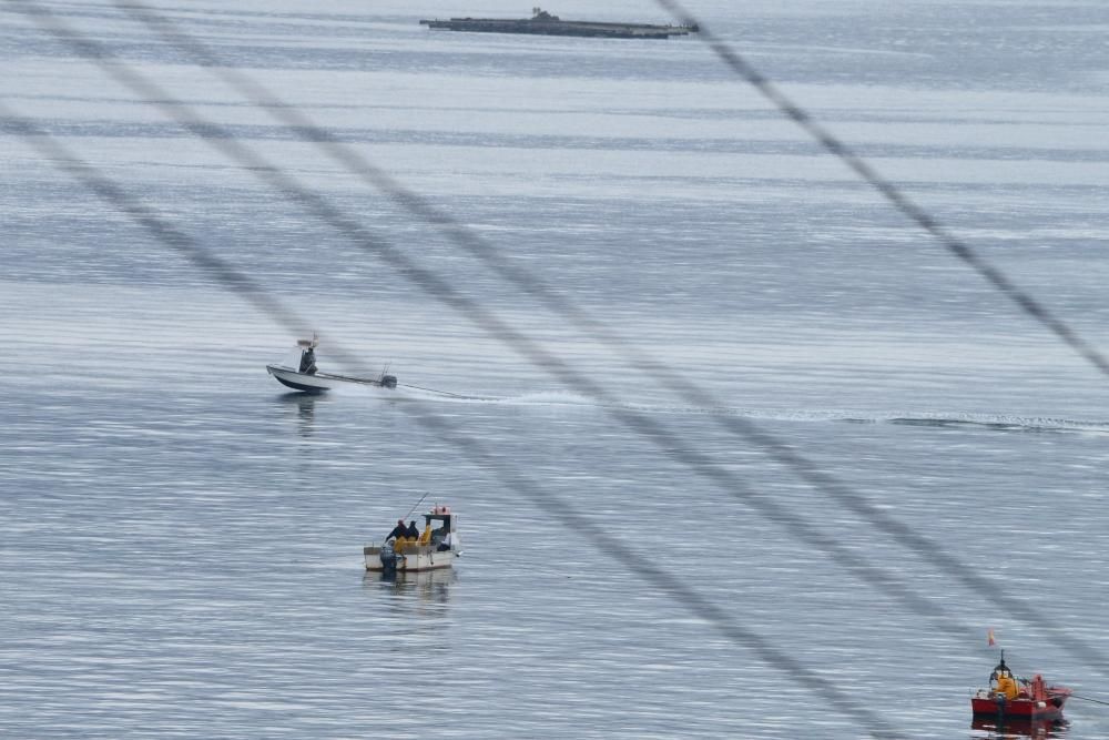 Mariscadores de Cangas y Moaña, en mar y en tierra