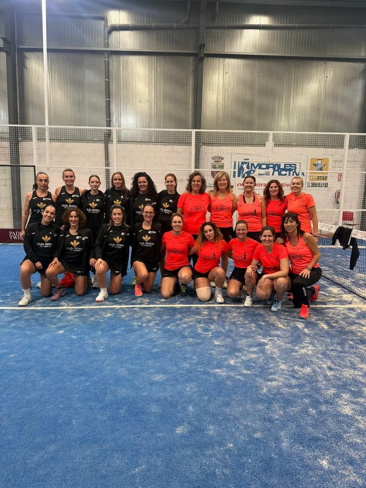 Imagen del derbi zamorano en la categoría 500 de las Series Nacionales de Pádel