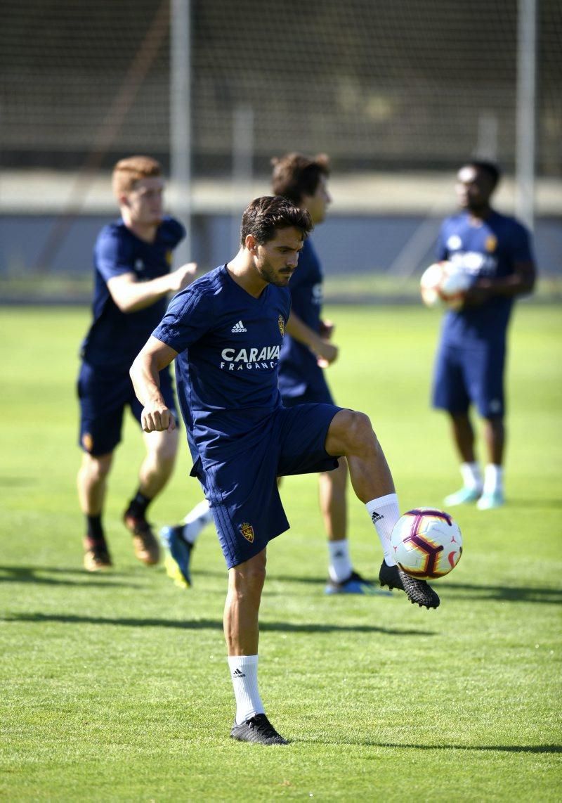 Entrenamiento del Real Zaragoza en la Ciudad Deportiva