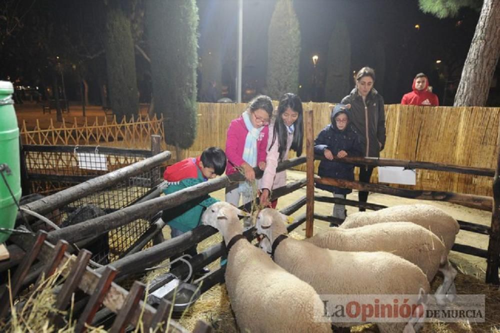 Belén viviente en el Jardín de la Seda