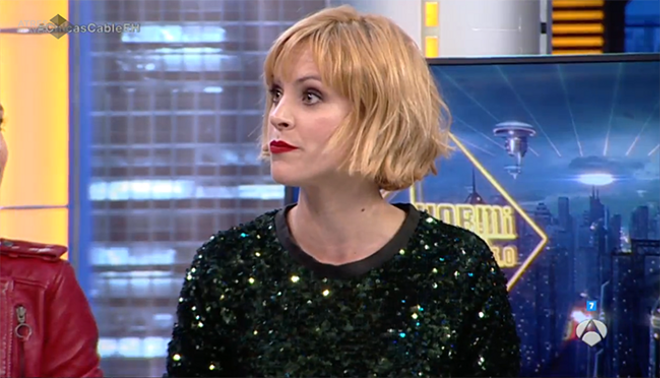 Maggie Civantos durante su visita a 'El Hormiguero'