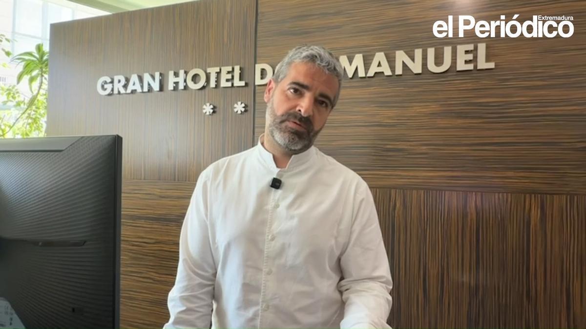 Vídeo | Una familia brasileña olvidó pasaportes y dinero en el hotel Don Manuel de Cáceres