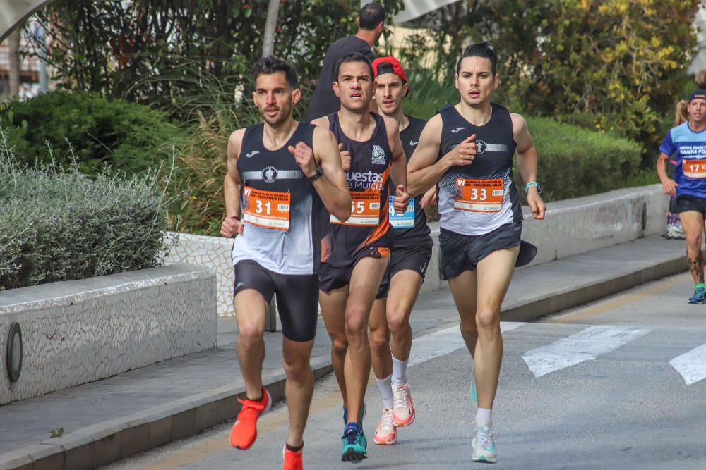 Más de 400 personas toman parte en la marcha solidaria de AFA Torrevieja y en las pruebas deportivas, en las que triunfan corredores locales