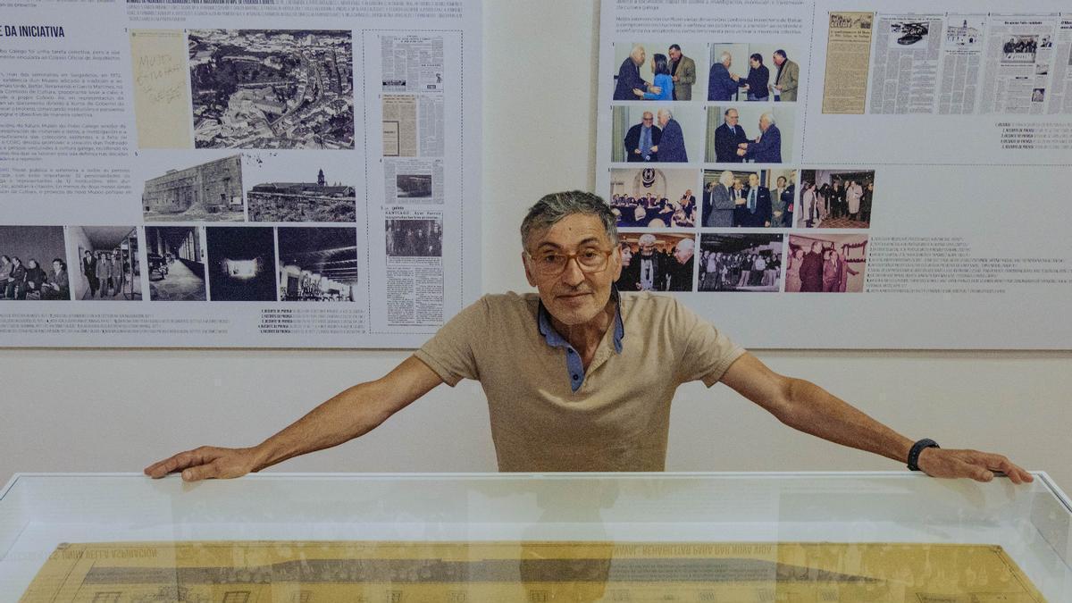 Manuel Vilas, en el museo