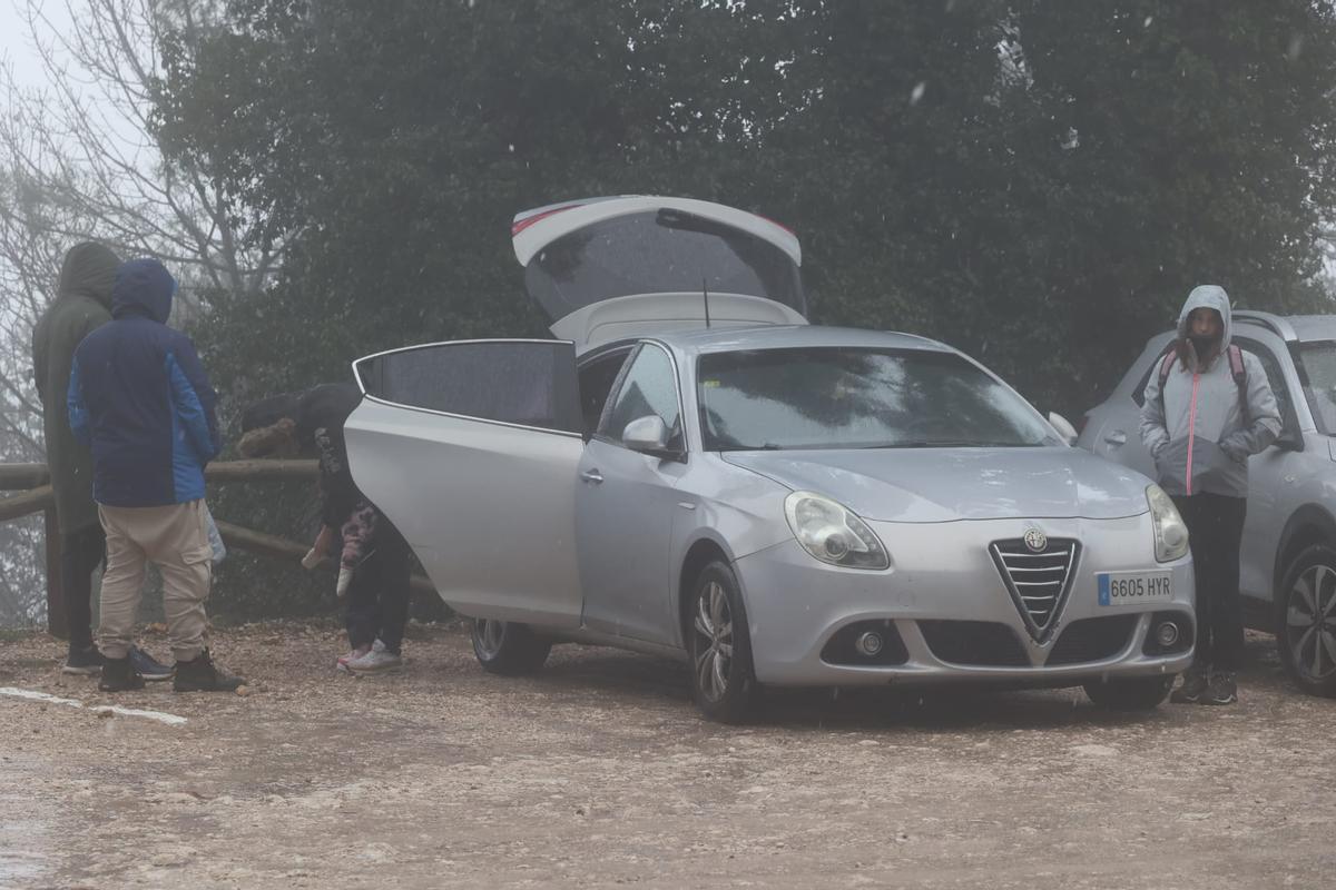 Aguanieve en la Font Roja