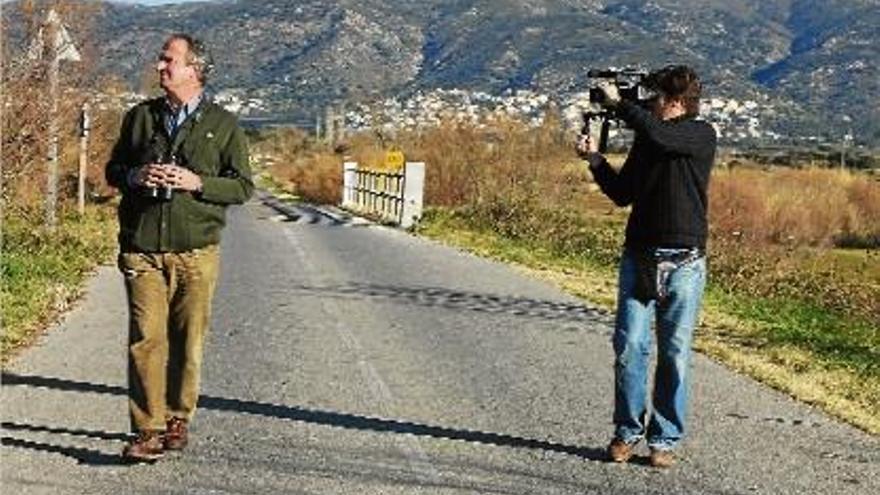 Una de les imatges del rodatge que s&#039;està fent en aquesta zona de l&#039;Empordà.