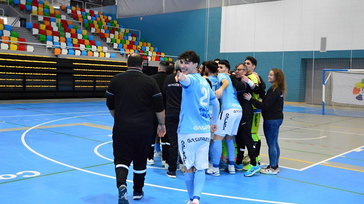 Álex García en su último partido con el Gasifred.