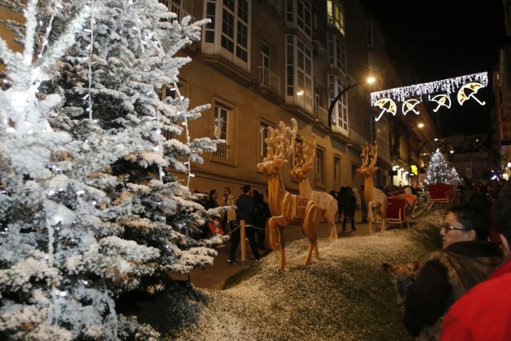 Encendido del alumbrado navideño en Vigo