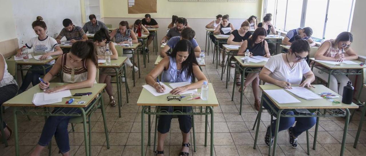 Oposiciones a maestro de Primaria celebradas el año pasado.