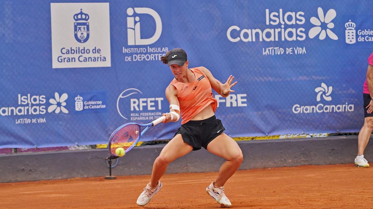 Kaitlin Quevedo, durante un partido en Gran Canaria