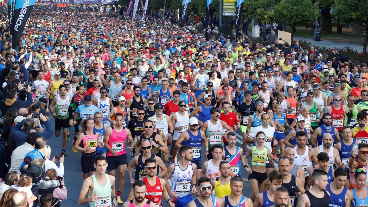 Salida de la pasada edición de la Media Maratón de Córdoba.