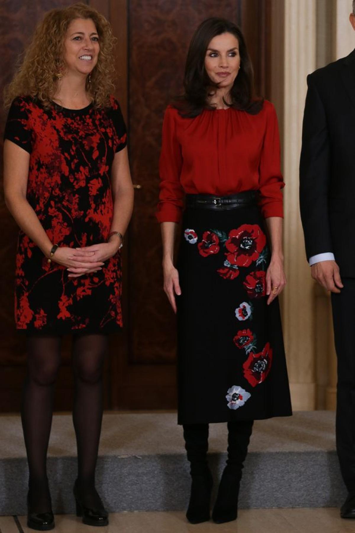La reina Letizia, con botas de caña alta
