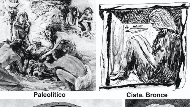 Inhumacións de distintos periodos en Galicia. // Arquivo do autor