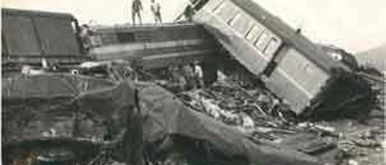 Imagen de la catástrofe en Abejera en 1962. | Archivo