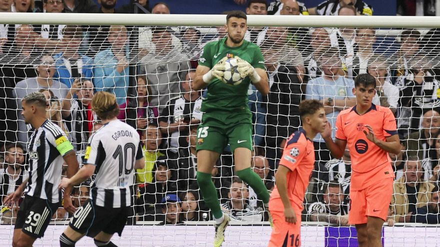 La contracrónica del Newcastle-Barça: el aplomo de Joan Garcia, el único debutante