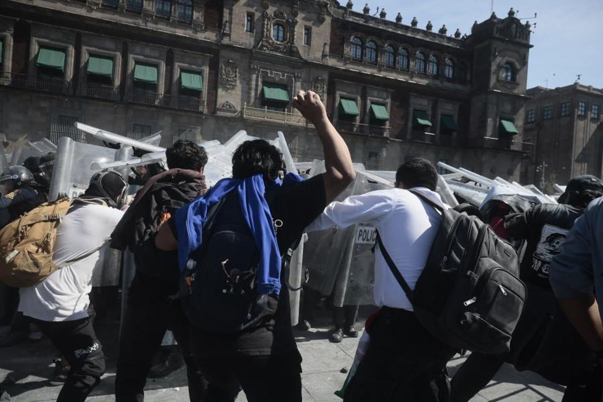 Incidentes en la marcha de la ‘Generación Z’ contra la corrupción en México
