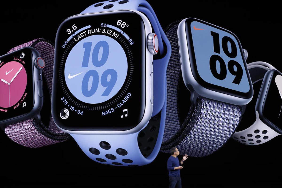 Stan Ng presents the new Apple Watch at an Apple ...