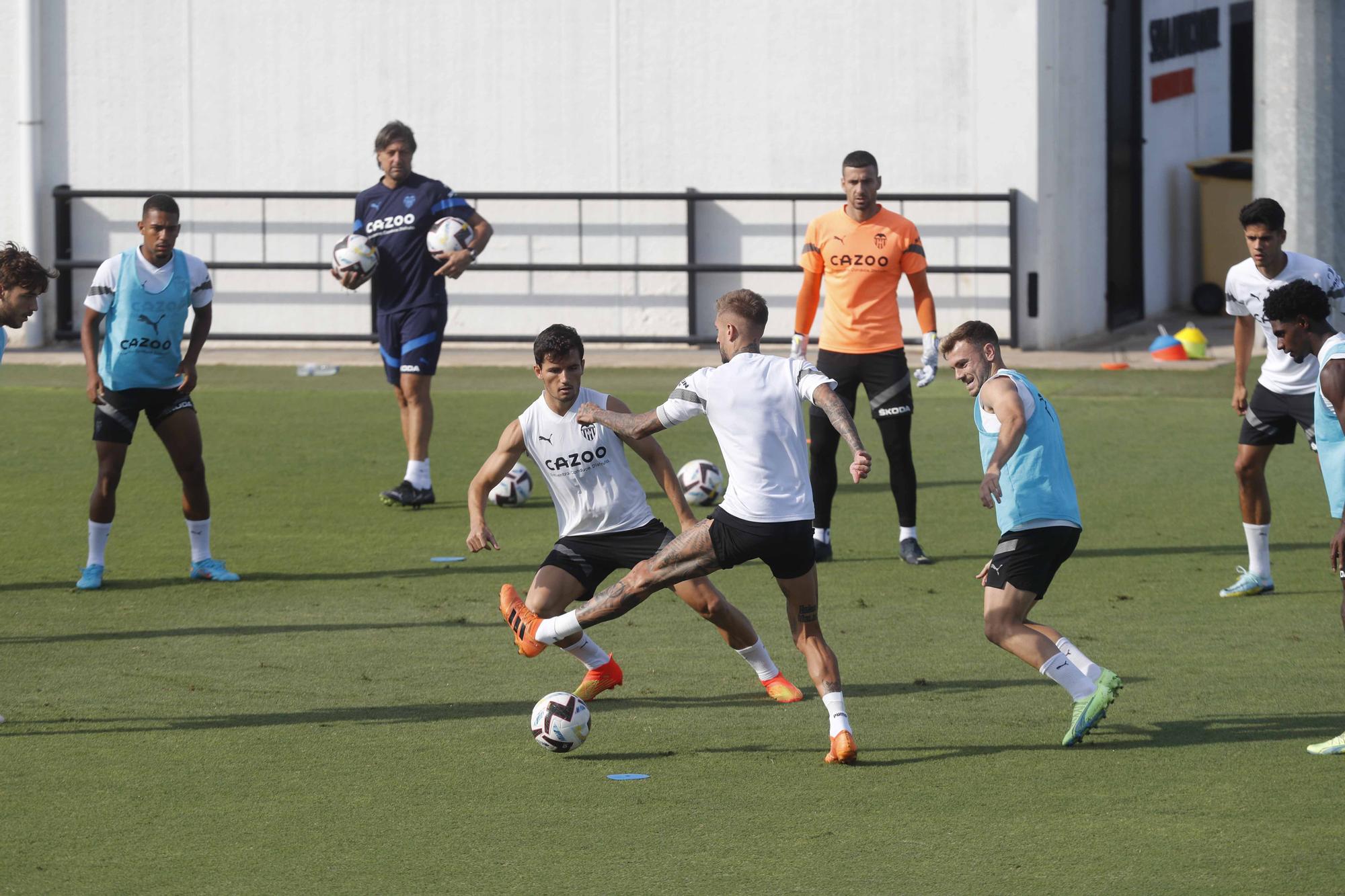 Entrenamiento previo a la segunda jornada de Laliga frente al Athletic de Bilbao