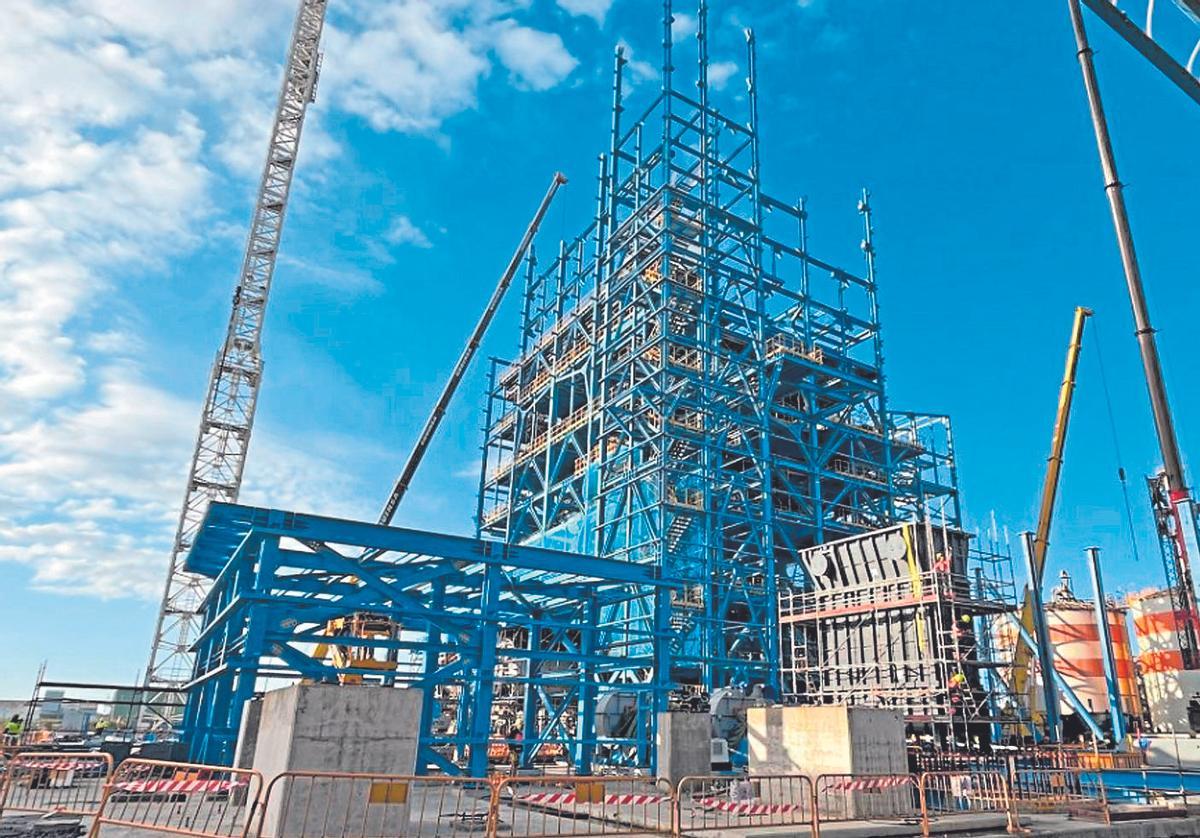 Construcción del proyecto CirCular para recuperar metales que impulsa Atlantic Copper en Huelva.