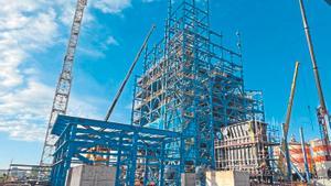 Construcción del proyecto CirCular para recuperar metales que impulsa Atlantic Copper en Huelva.