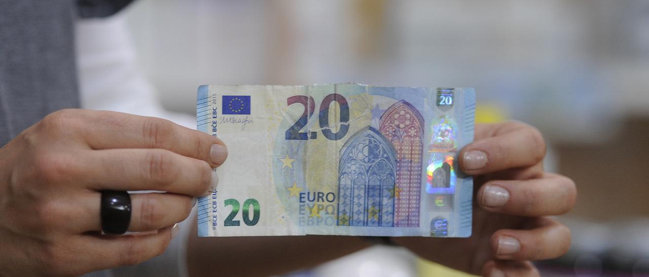 Un billete de 20 euros
