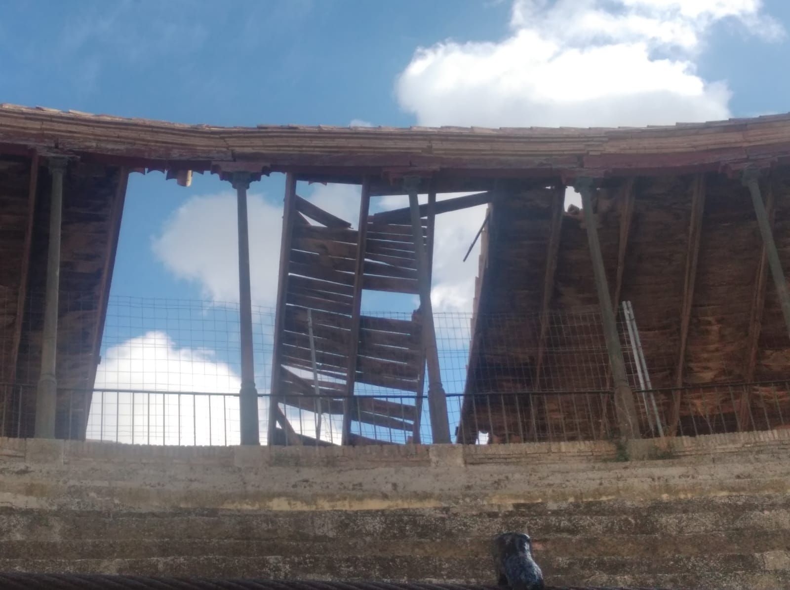 La plaza de toros de Utiel, en ruinas