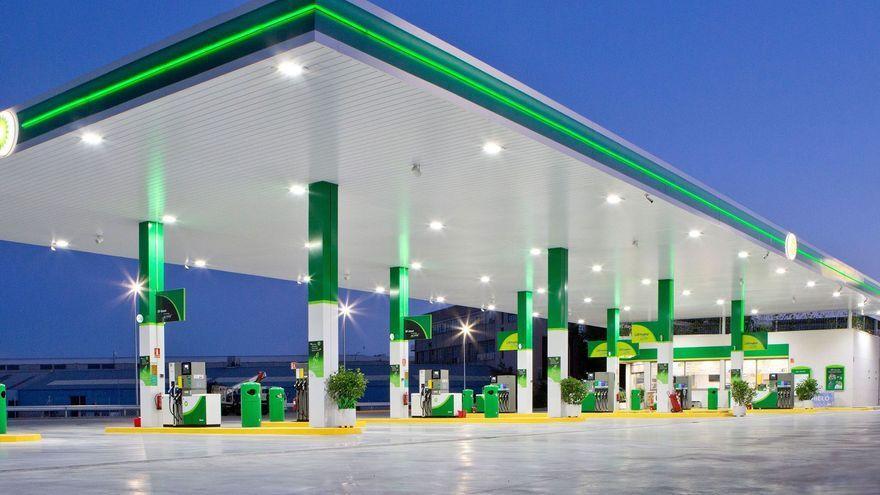 Estación de servicio de la red de BP España.