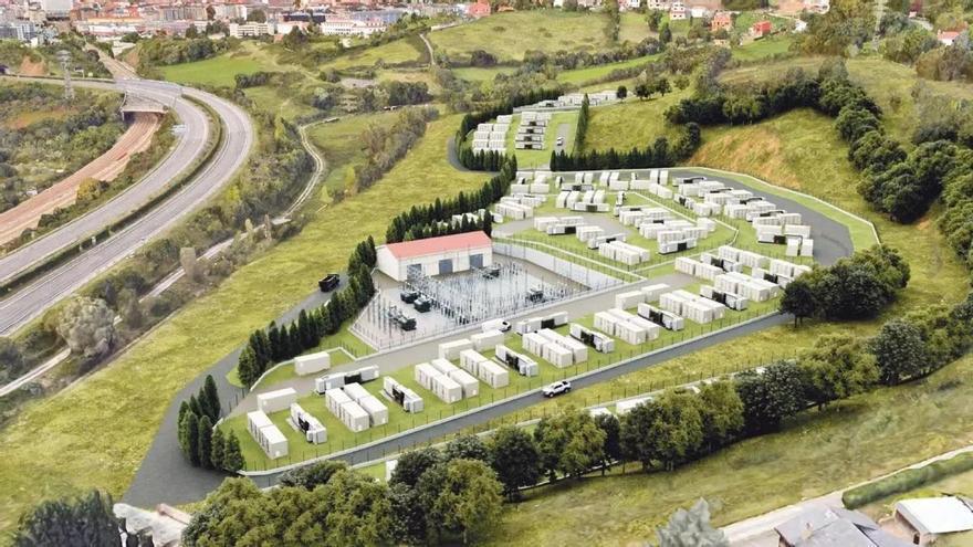 Muy adelantados una decena de los 170 proyectos de parques de baterías que se plantean en Asturias: sólo funciona un contenedor en Campo de Caso, cuya alarma saltó al sobrecalentarse