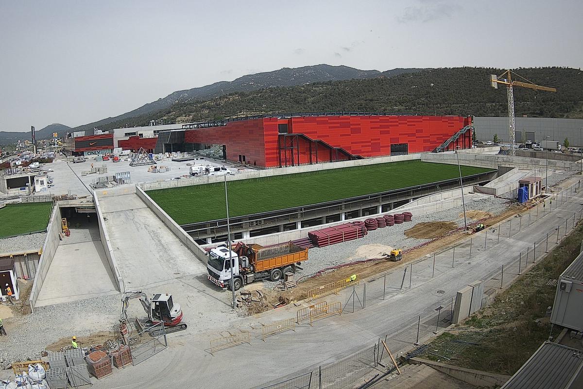 Les obres d'ampliació del nou espai