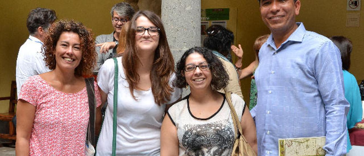 Soraya Almeida, Judith Gutiérrez, María Heredia y Leguisa Gómez, ayer.