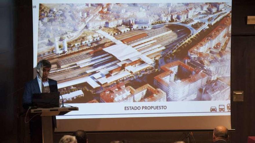 El proyecto de la estación presentado por el Ministerio de Fomento. // Brais Lorenzo