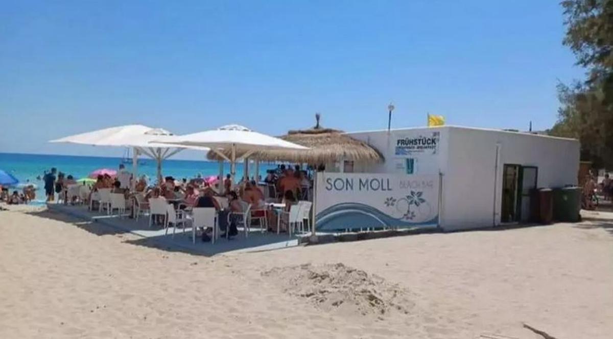 Archivbild der Strandbar am Son Moll