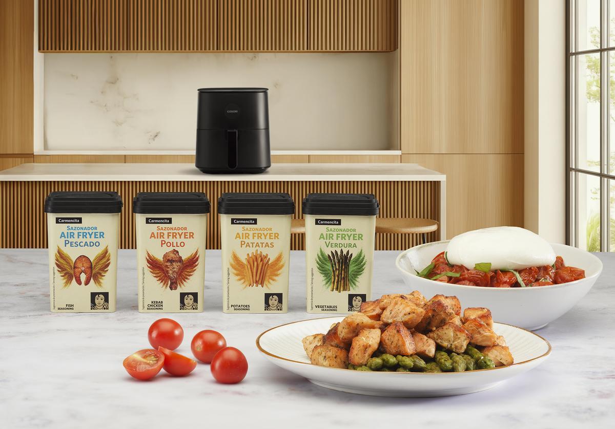 Los cuatro nuevos sazonadores de Carmencita para Air Fryer.