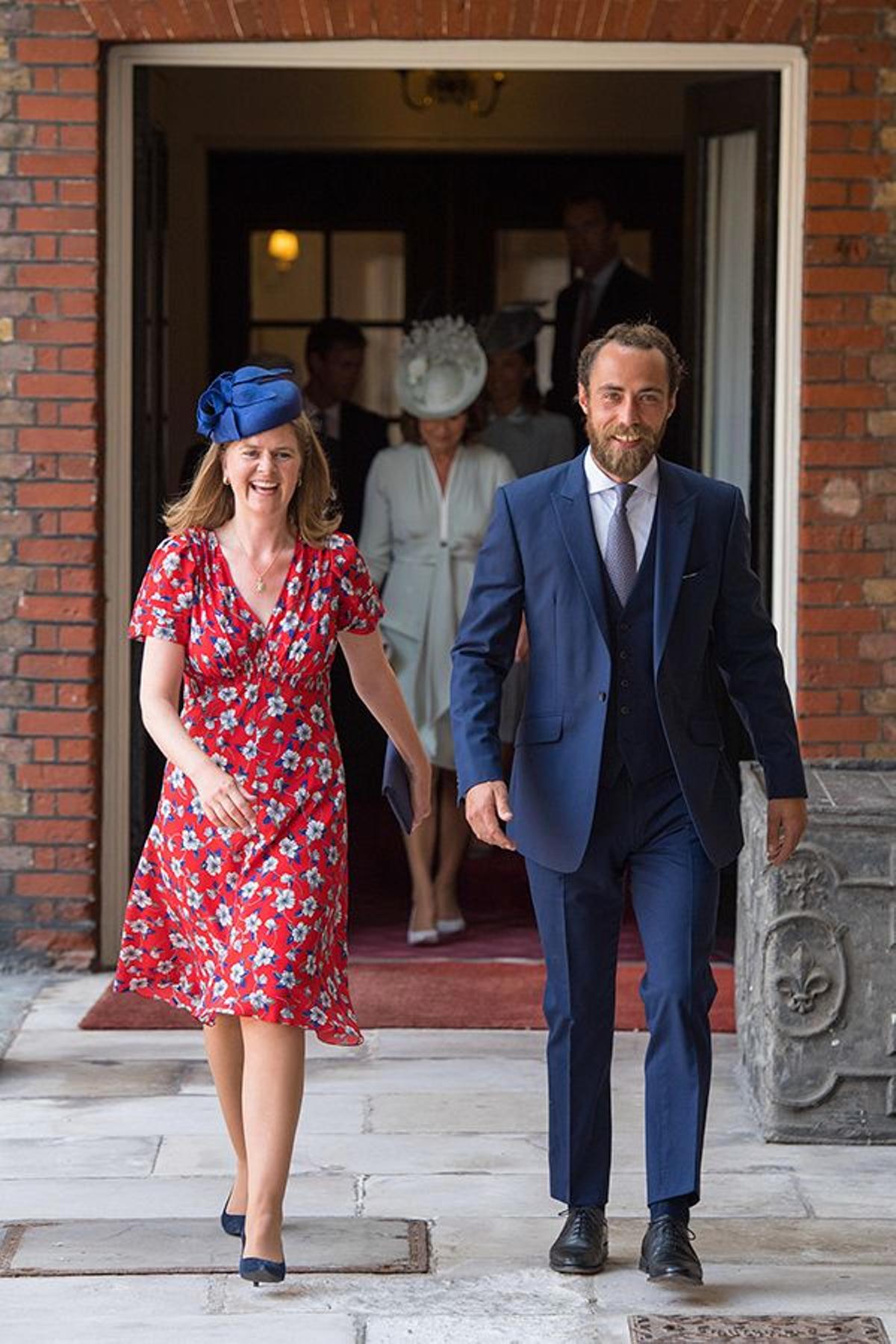 James Middleton en el bautizo del Príncipe Louis