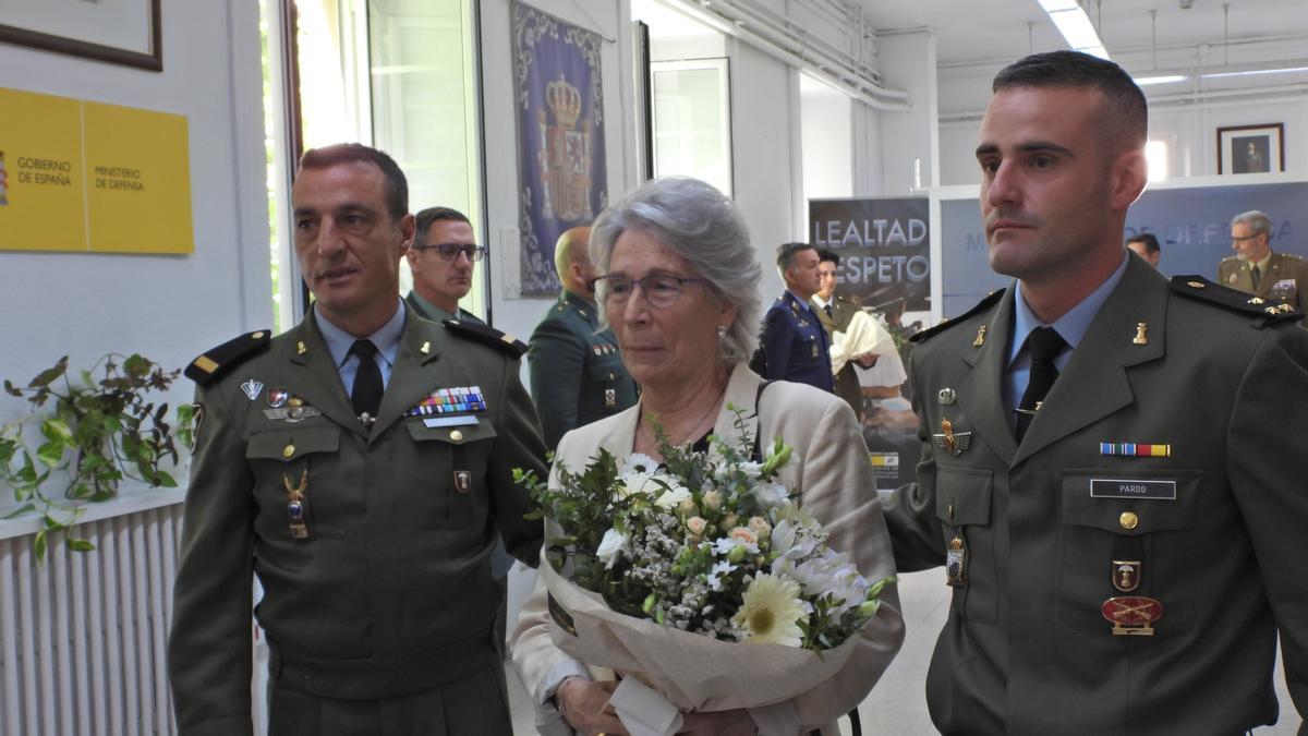 Mari Carmen Varela, madre de Isaac Piñeiro, el primer soldado de Ourense fallecido en acto de servicio.