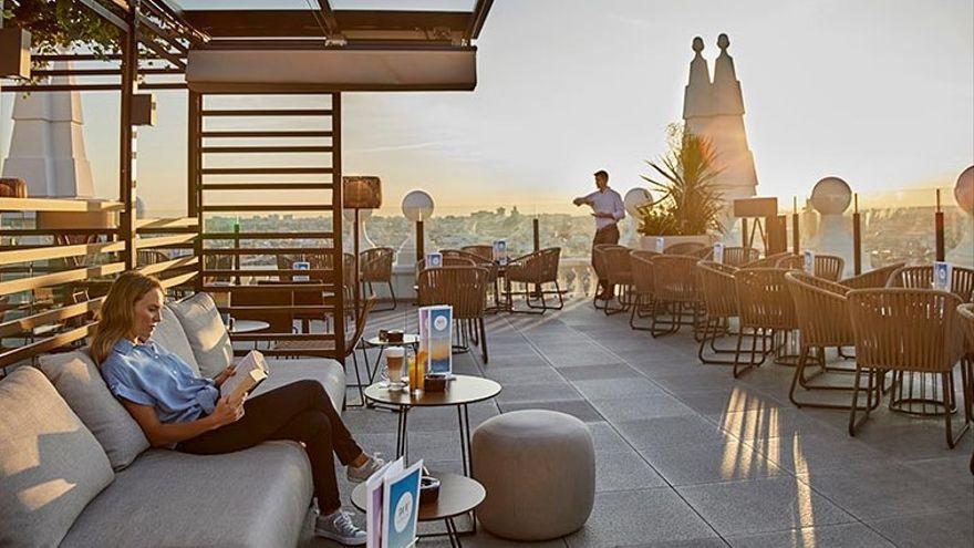 Rooftop Bar del Hotel Riu de la plaza de España.