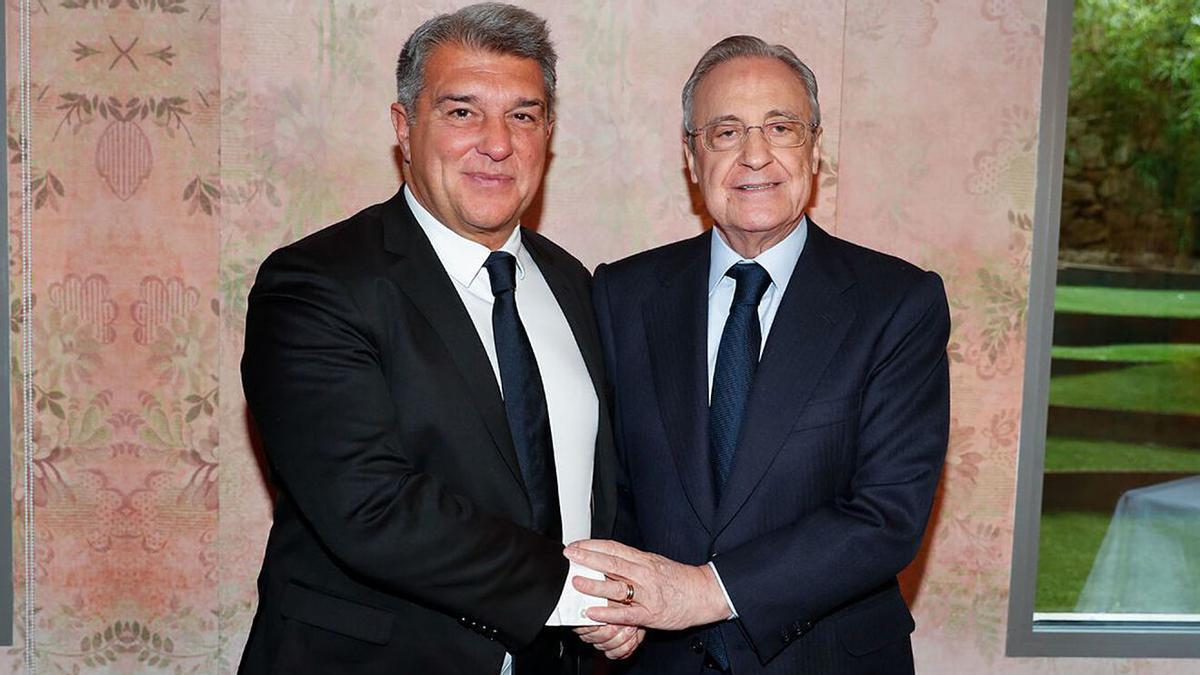 Joan Laporta y Florentino Pérez, principales impulsores de la Superliga Europea